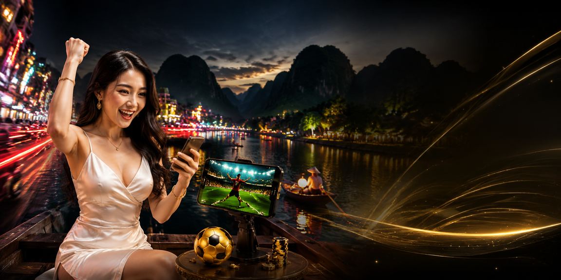 Màn hình neon hiển thị kết quả xổ số tại Ninh Bình về đêm